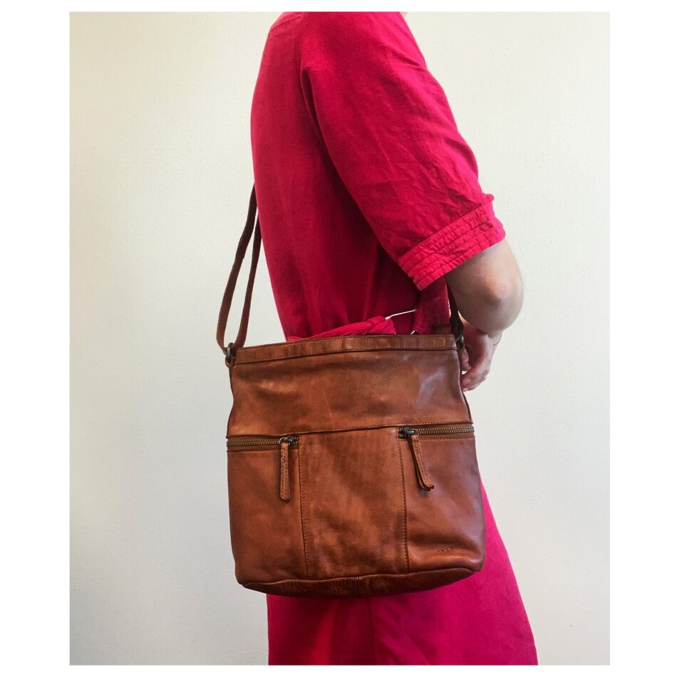 Bear Design Bear Design Chessi Schoudertas cognac | Wennekes.nl