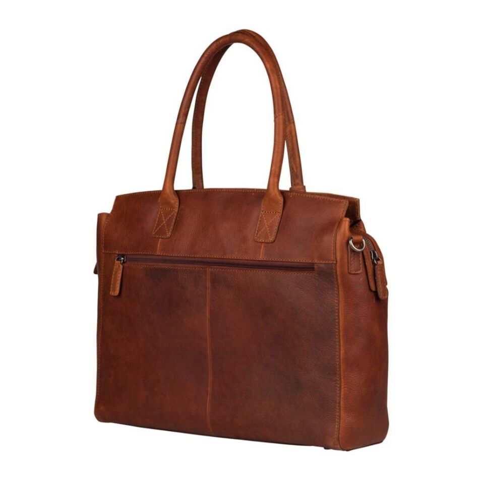 Burkely Antique Avery Laptopbag 15.6 inch cognac | Wennekes.nl