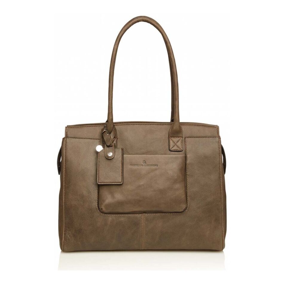 Castelijn & Beerens Carisma Dames Laptoptas 15 inch MacBook Pro groen | Wennekes.nl