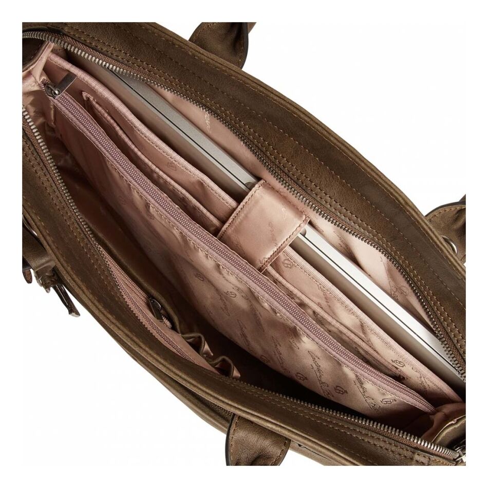 Castelijn & Beerens Carisma Dames Laptoptas 15 inch MacBook Pro groen | Wennekes.nl