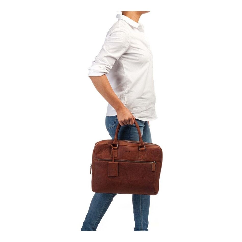 Burkely Antique Avery Laptopbag 13.3 inch cognac | Wennekes.nl