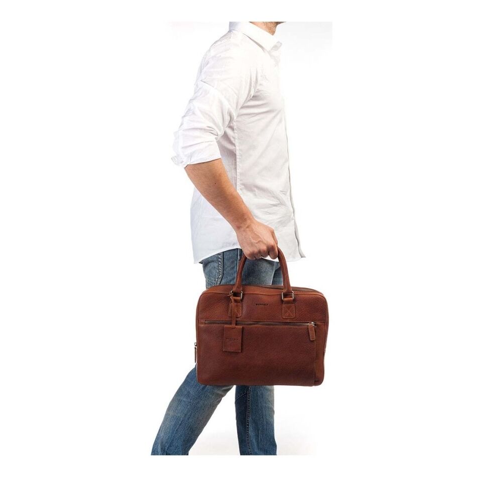 Burkely Antique Avery Laptopbag 13.3 inch cognac | Wennekes.nl