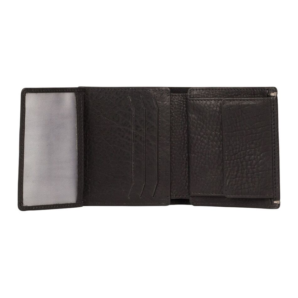 Burkely Antique Avery Billfold High Coin zwart | Wennekes.nl