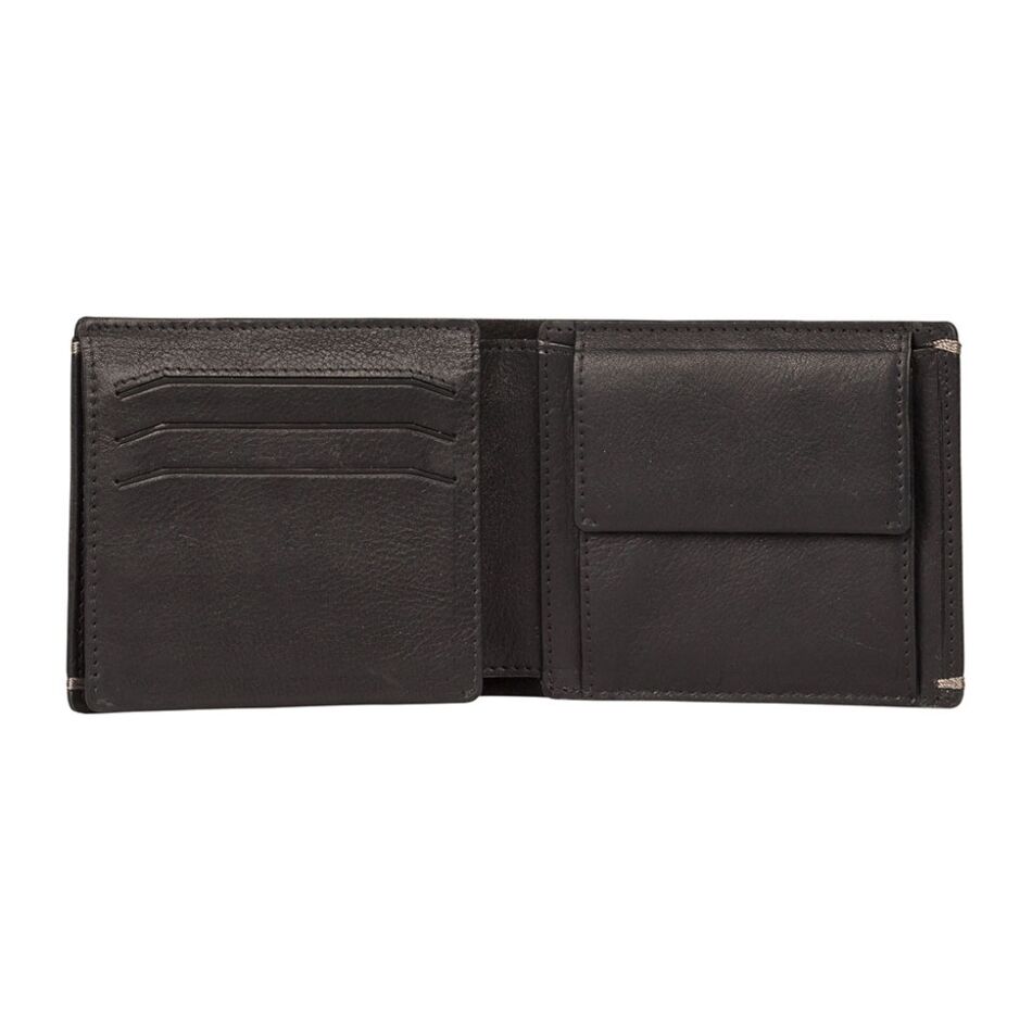 Burkely Antique Avery Billfold Low Flap zwart | Wennekes.nl