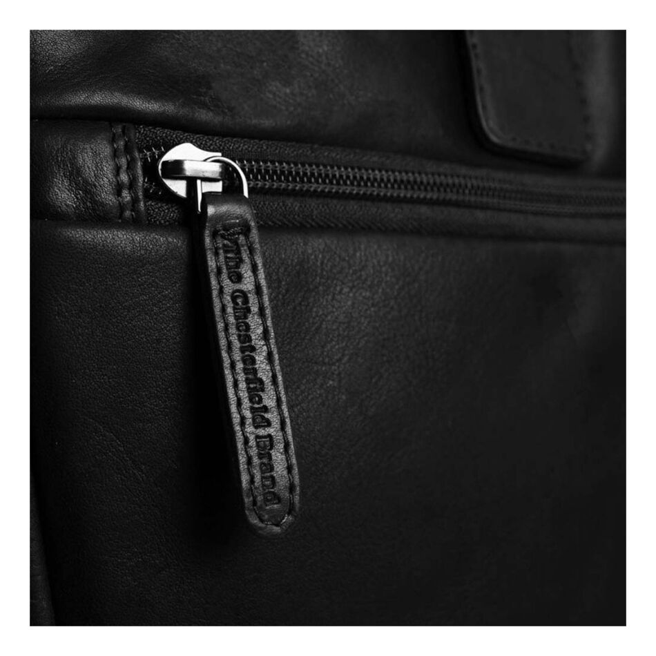 The Chesterfield Brand Laptoptas Seth zwart | Wennekes.nl
