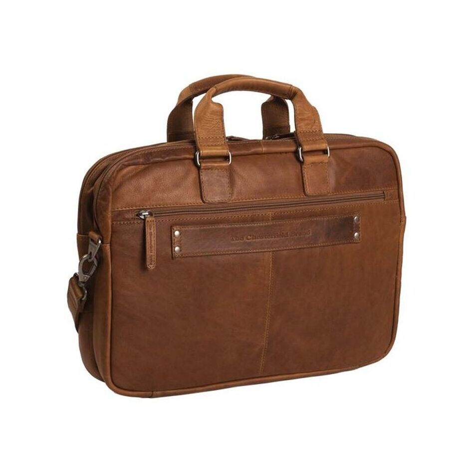 The Chesterfield Brand Laptoptas Seth cognac | Wennekes.nl