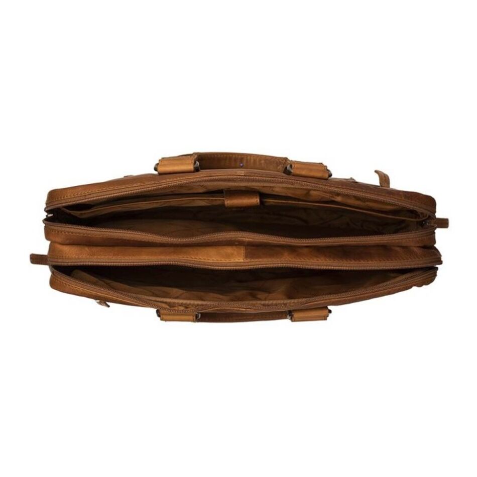 The Chesterfield Brand Laptoptas Seth cognac | Wennekes.nl