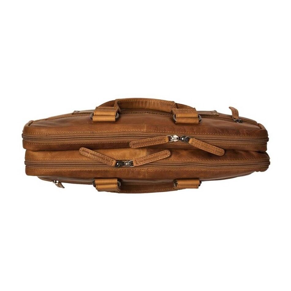 The Chesterfield Brand Laptoptas Seth cognac | Wennekes.nl