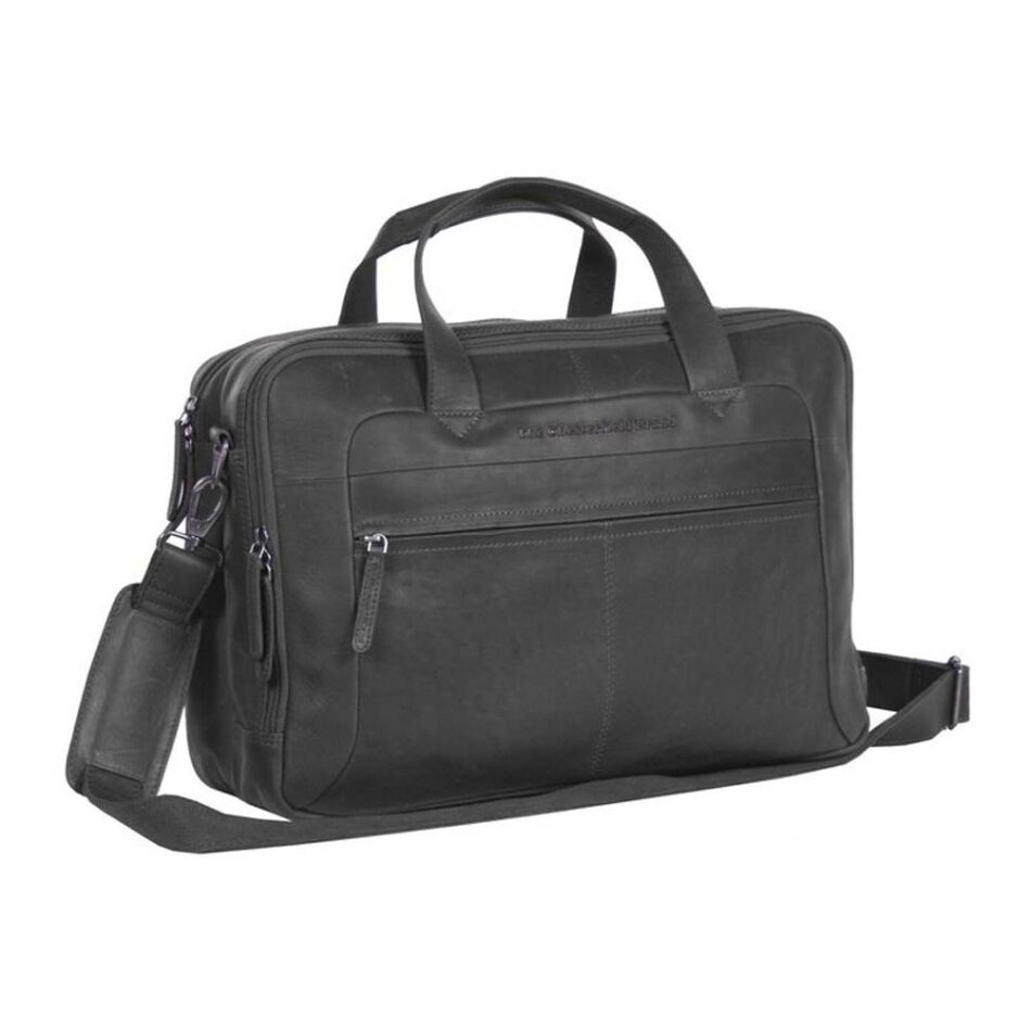 The Chesterfield Brand Laptoptas Groot 17 inch Ryan zwart | Wennekes.nl