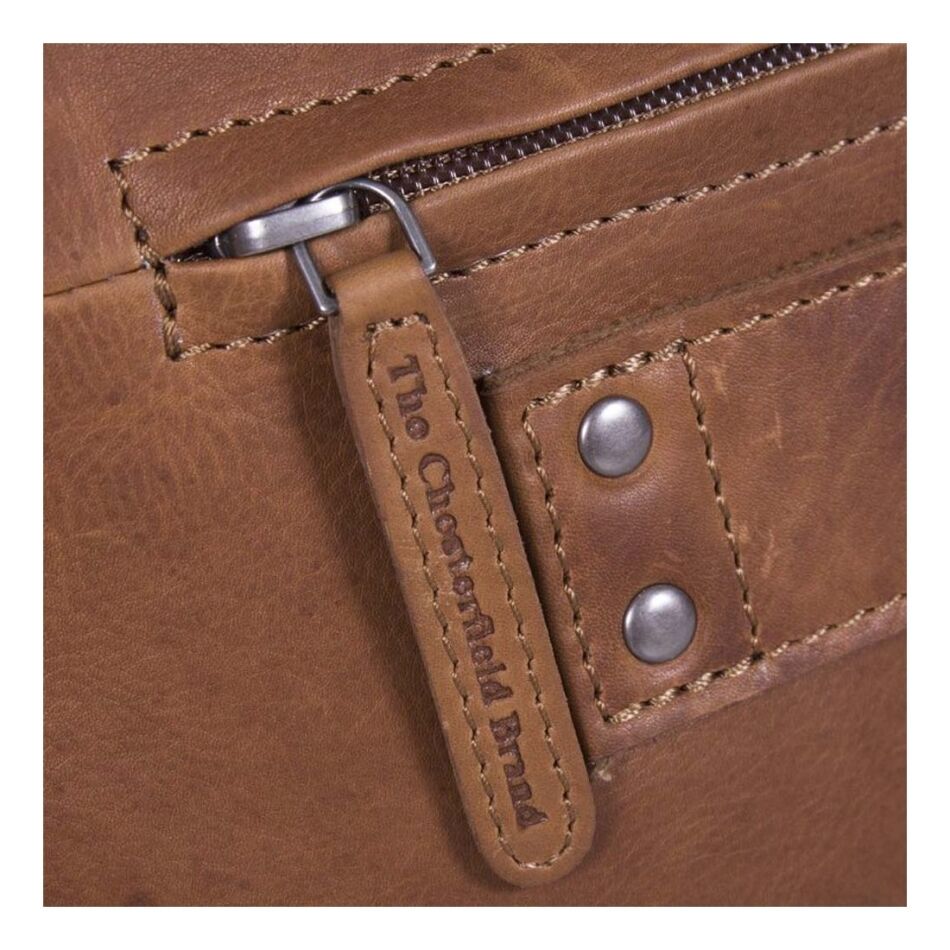 The Chesterfield Brand Laptoptas Groot 17 inch Ryan cognac | Wennekes.nl