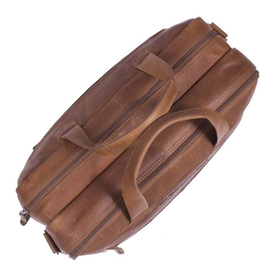 The Chesterfield Brand Laptoptas Groot 17 inch Ryan cognac | Wennekes.nl