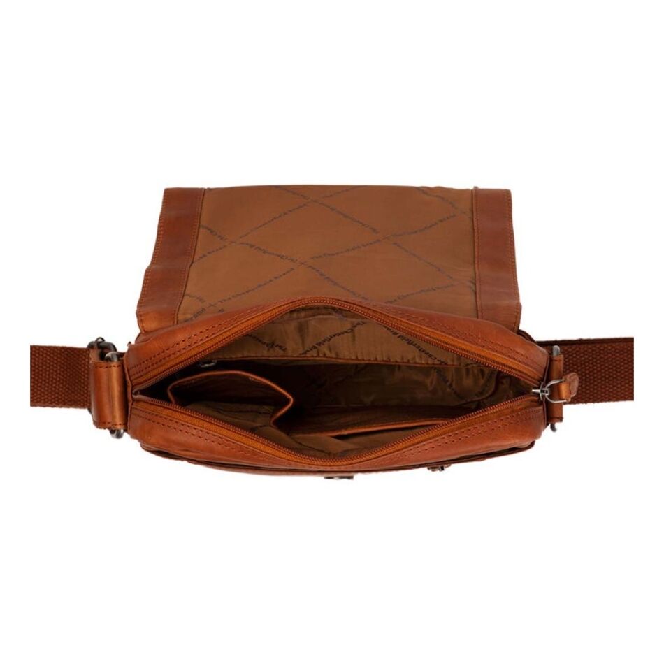 The Chesterfield Brand Schoudertas Remy cognac | Wennekes.nl