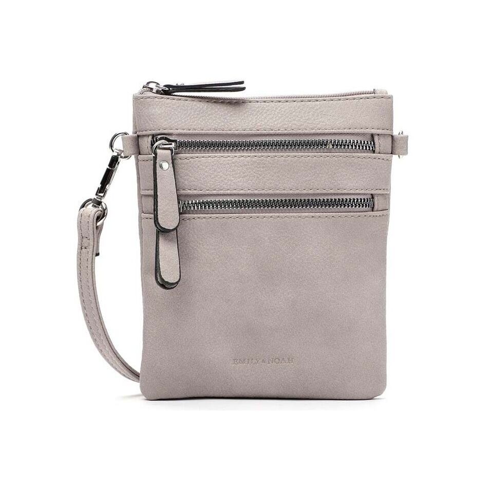 Emily & Noah Emma Handtas Klein Dubbele Rits grijs | Wennekes.nl