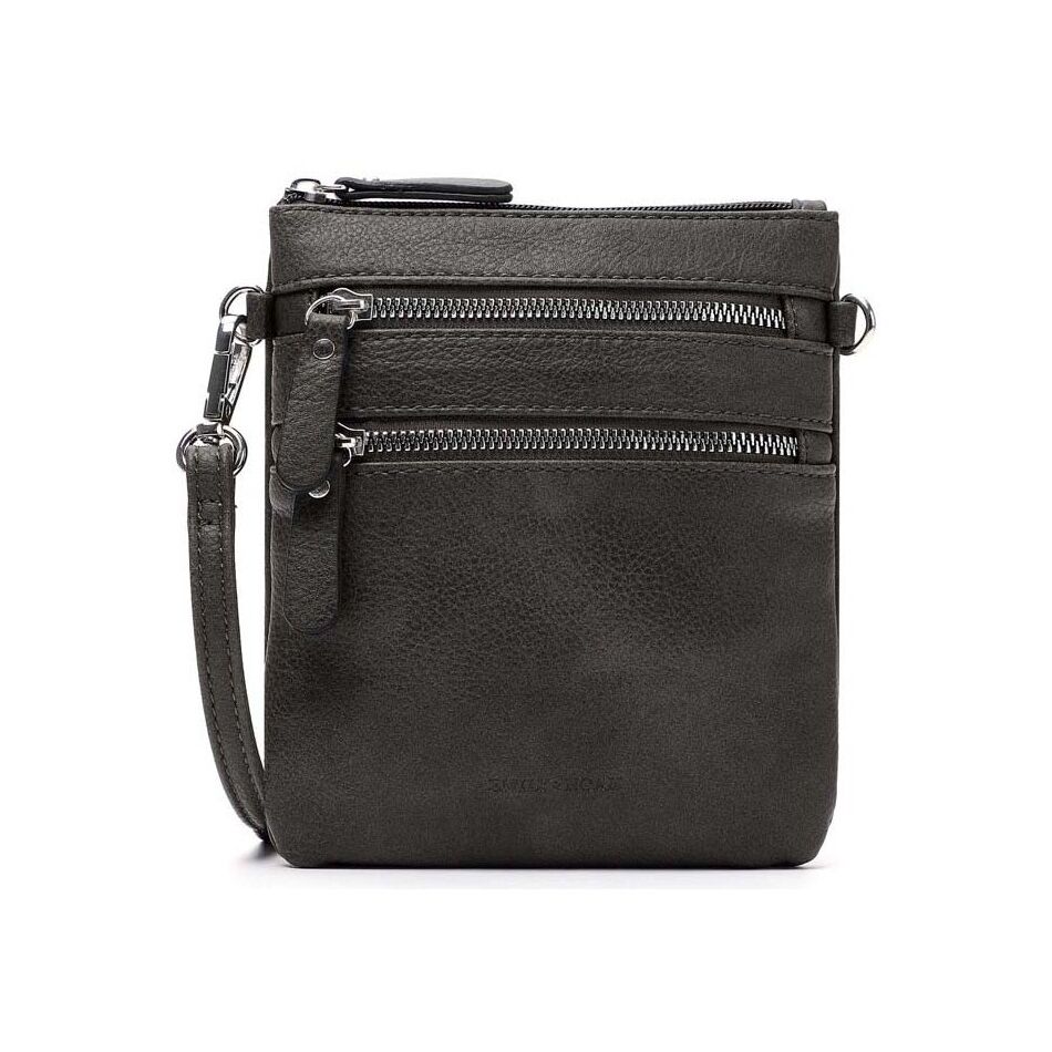 Emily & Noah Emma Handtas Klein Dubbele Rits grijs | Wennekes.nl