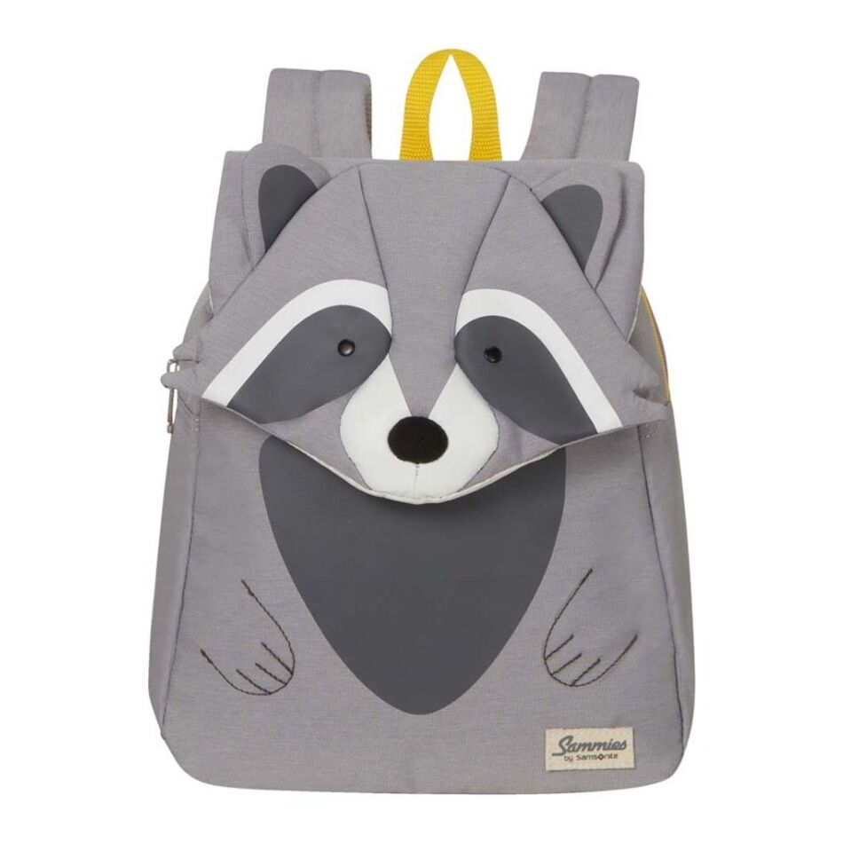Samsonite Happy Sammies Eco Backpack S Raccoon Remy grijs | Wennekes.nl