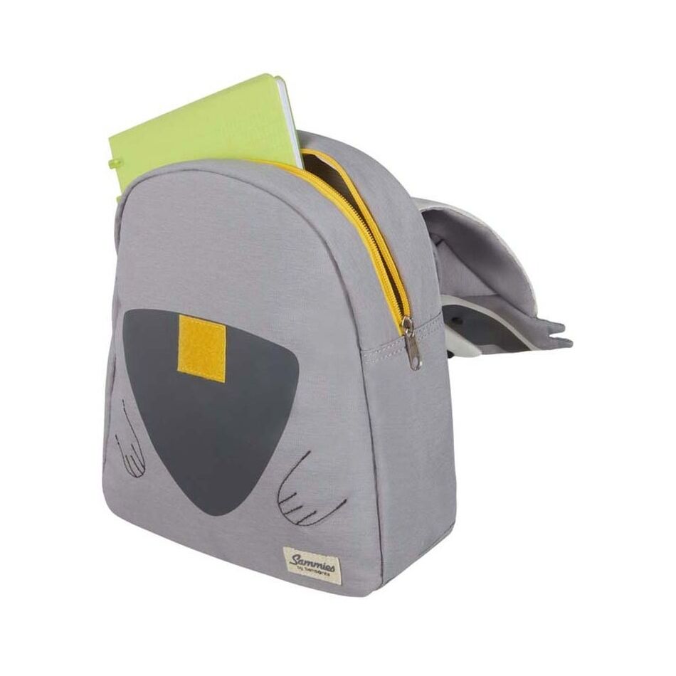 Samsonite Happy Sammies Eco Backpack S Raccoon Remy grijs | Wennekes.nl