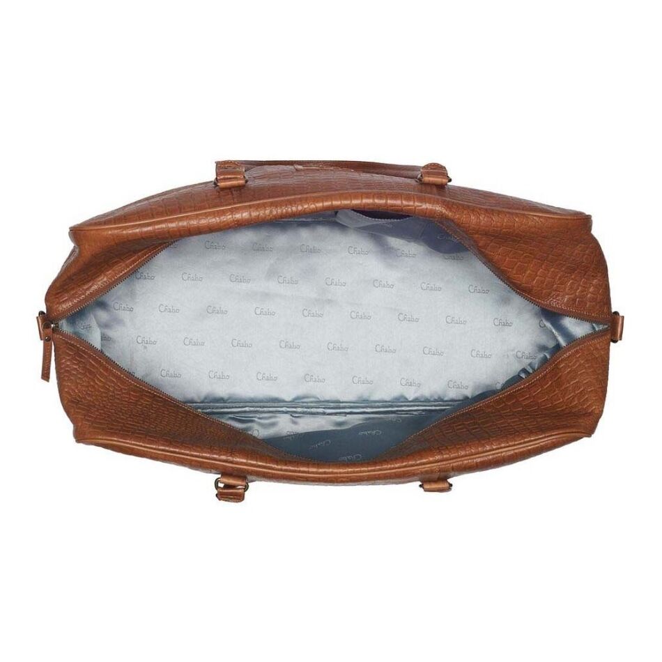 Chabo Rio Croco Weekender camel | Wennekes.nl