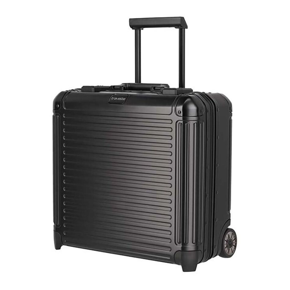 Travelite Next 2W Businesstrolley zwart | Wennekes.nl