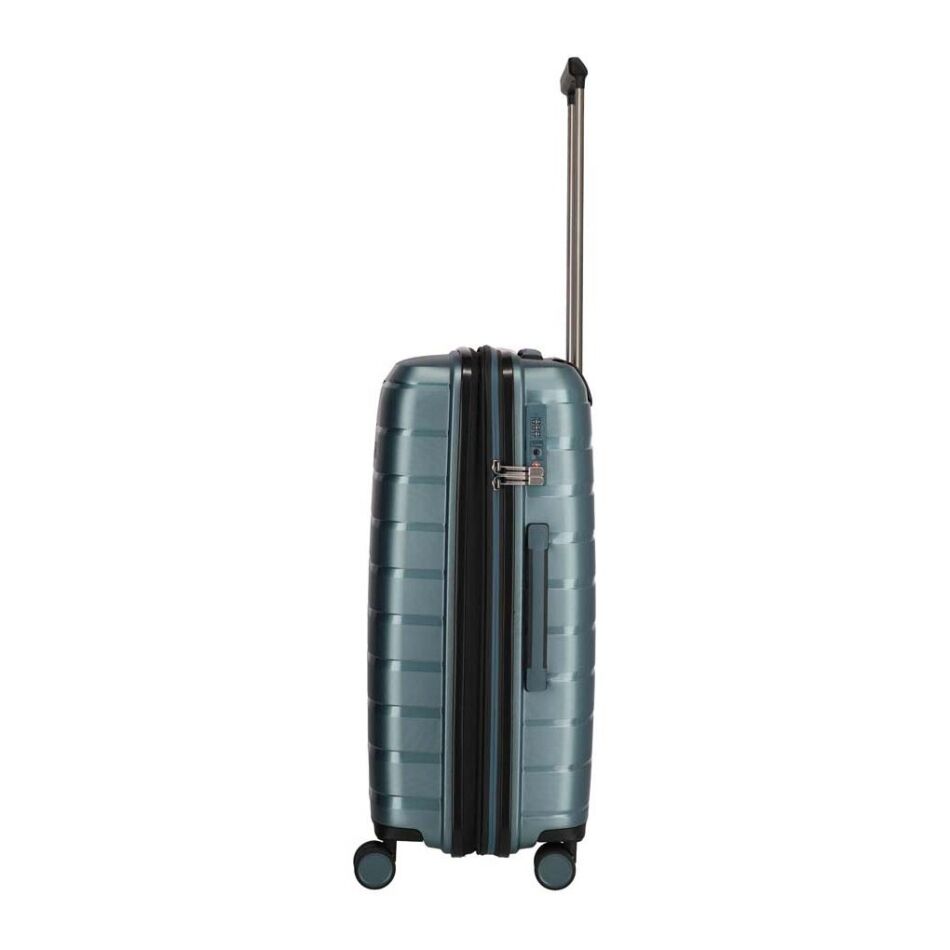 Travelite Air Base 4W Trolley M Exp. blauw | Wennekes.nl