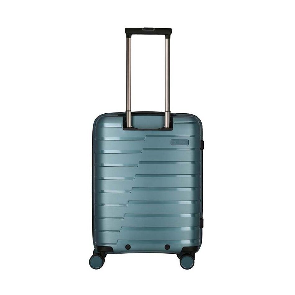 Travelite Air Base 4W Trolley S with Front Pocket blauw | Wennekes.nl