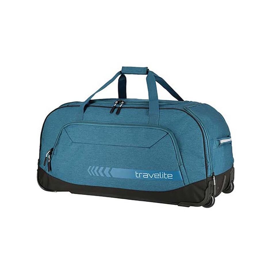 Travelite Kick Off Wheeled Duffle XL blauw | Wennekes.nl