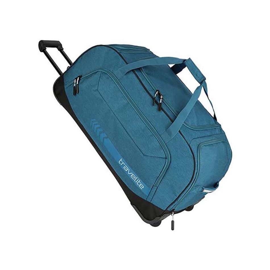 Travelite Kick Off Wheeled Duffle XL blauw | Wennekes.nl