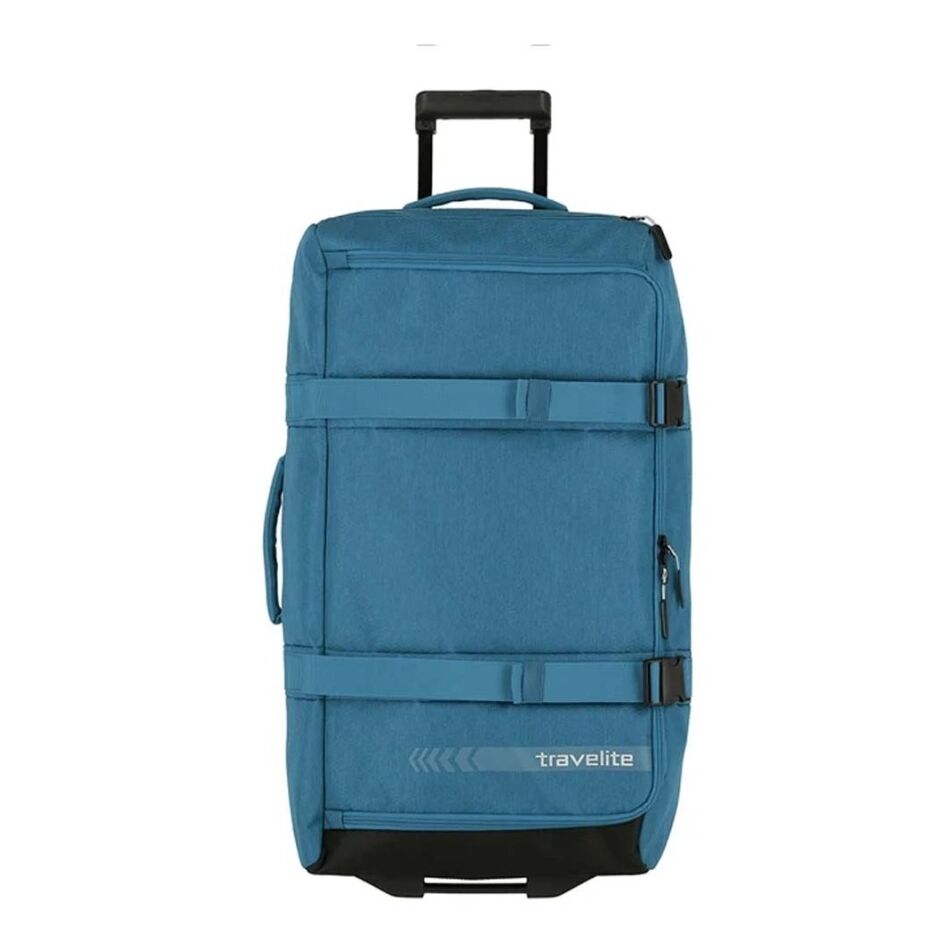 Travelite Kick Off Wheeled Duffle L blauw | Wennekes.nl