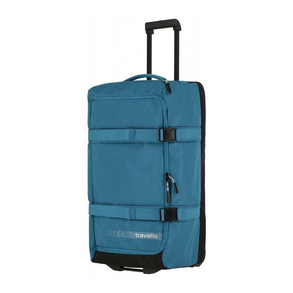 Travelite Kick Off Wheeled Duffle L blauw | Wennekes.nl