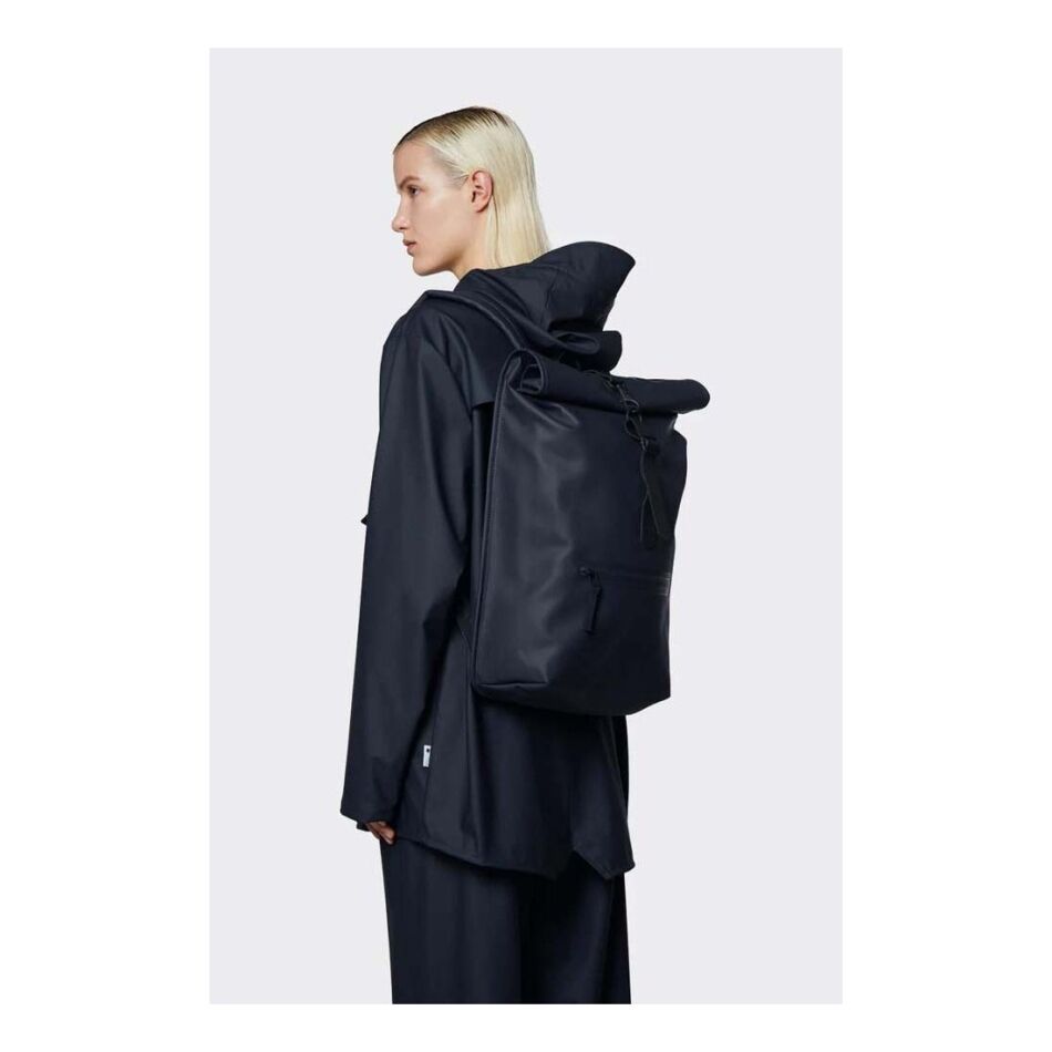 Rains Rolltop Rucksack navy | Wennekes.nl