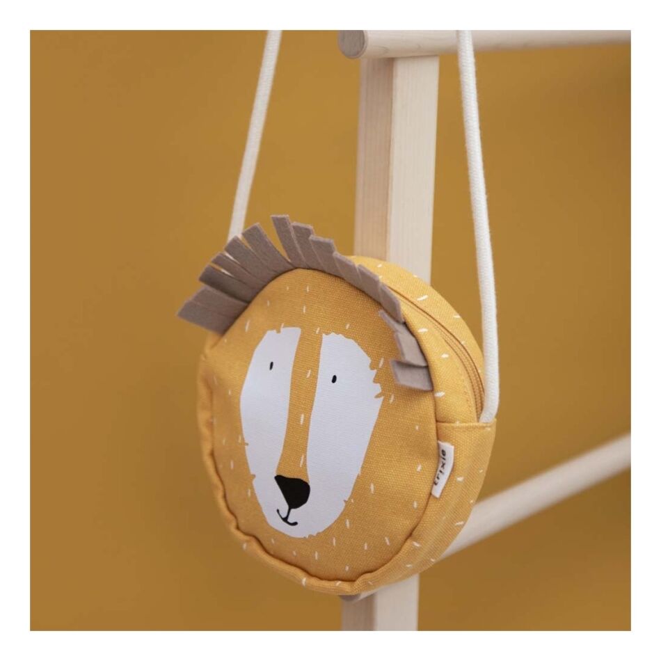 Trixie-Baby Round Purse Mr. Lion geel | Wennekes.nl