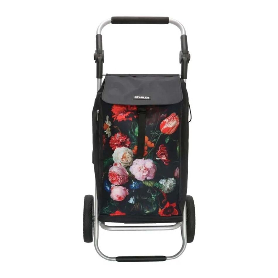 Beagles Alberic Boodschappentrolley met Rechte Greep zwart combi | Wennekes.nl