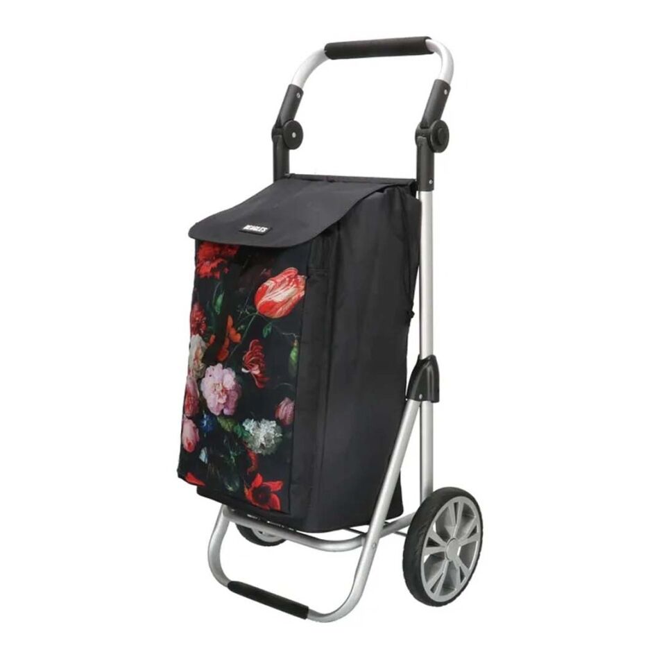 Beagles Alberic Boodschappentrolley met Rechte Greep zwart combi | Wennekes.nl