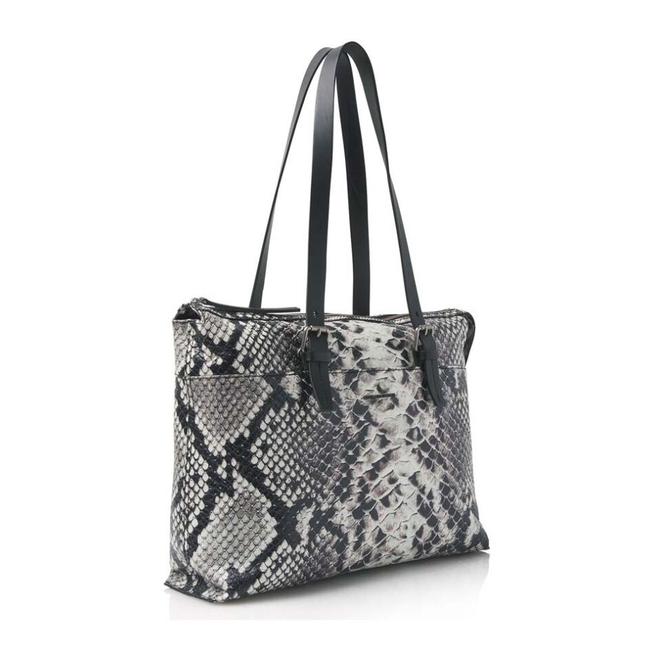 Castelijn & Beerens Limited Edition Python Shoulderbag 15,6 inch zwart | Wennekes.nl