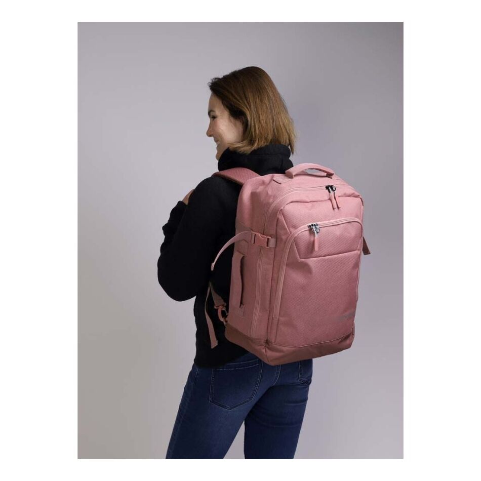 Travelite Kick Off Cabin Size Duffle / Backpack roze | Wennekes.nl