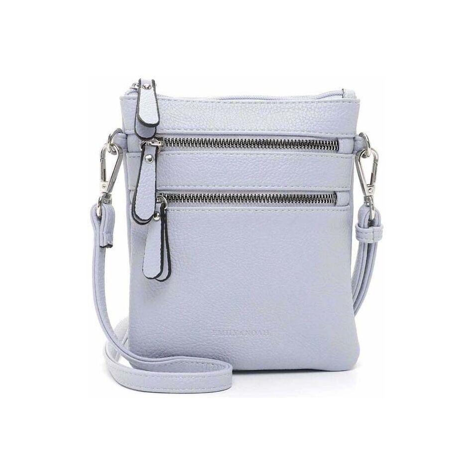 Emily & Noah Emma Handtas Klein Dubbele Rits grijs | Wennekes.nl
