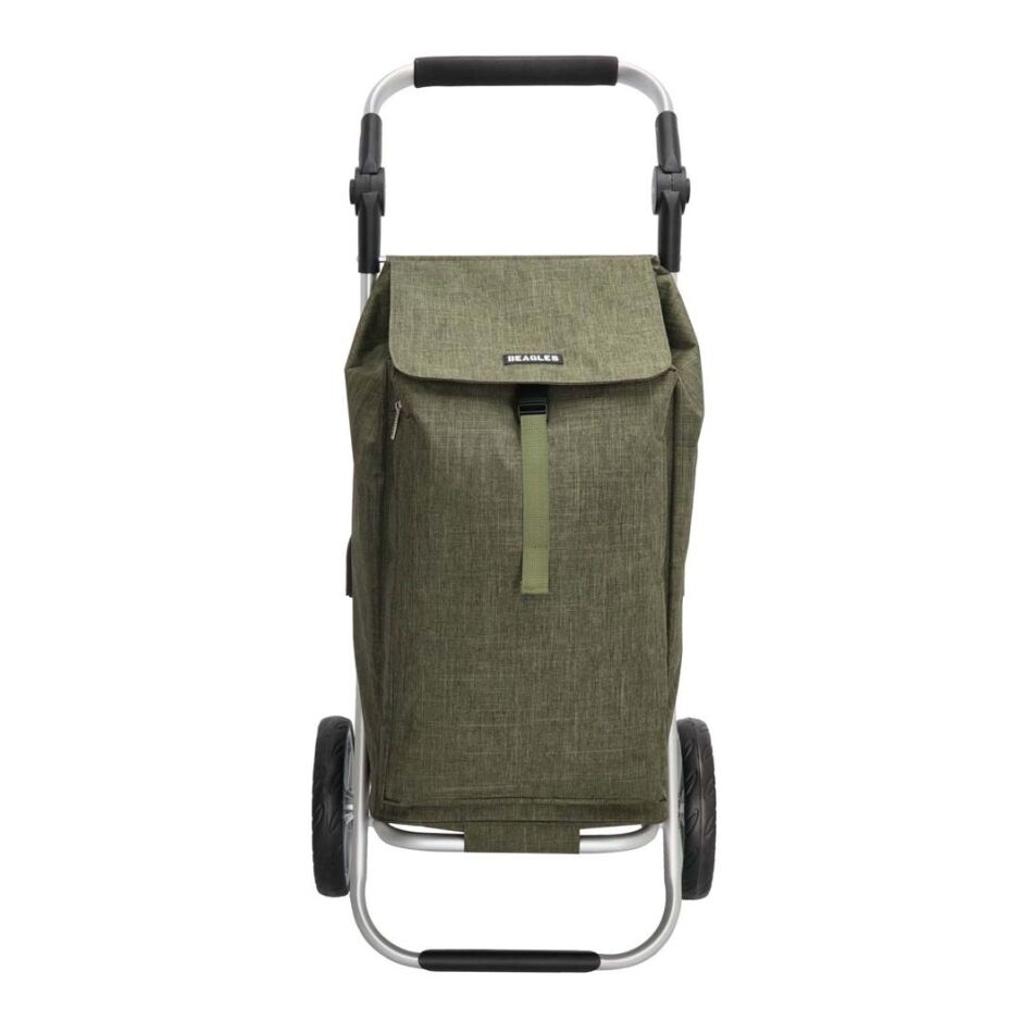 Beagles Alberic Boodschappentrolley met Rechte Greep olijfgroen | Wennekes.nl