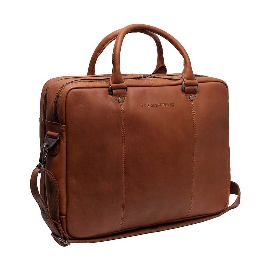 Chesterfield Laptoptas Boston Cognac | Wennekes