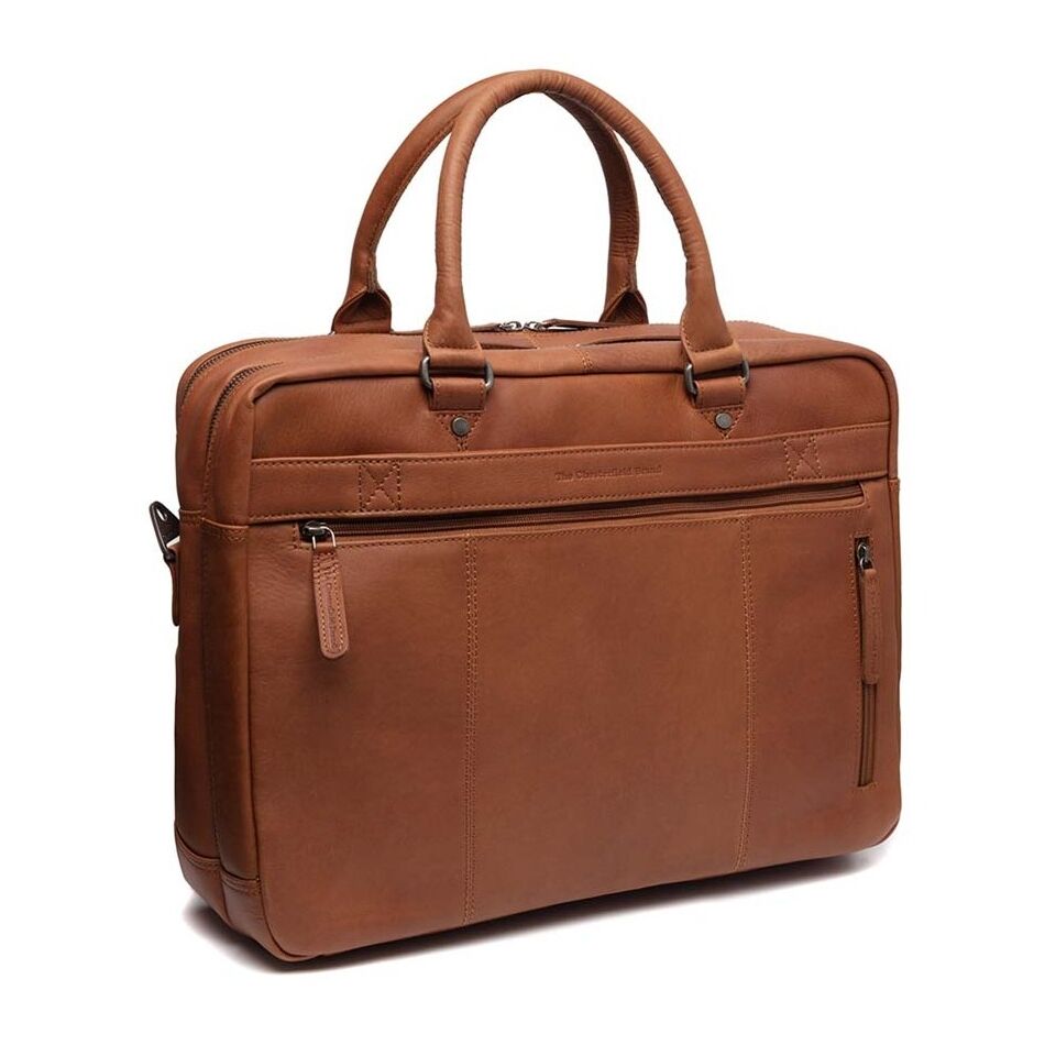 Chesterfield Laptoptas Boston Cognac | Wennekes