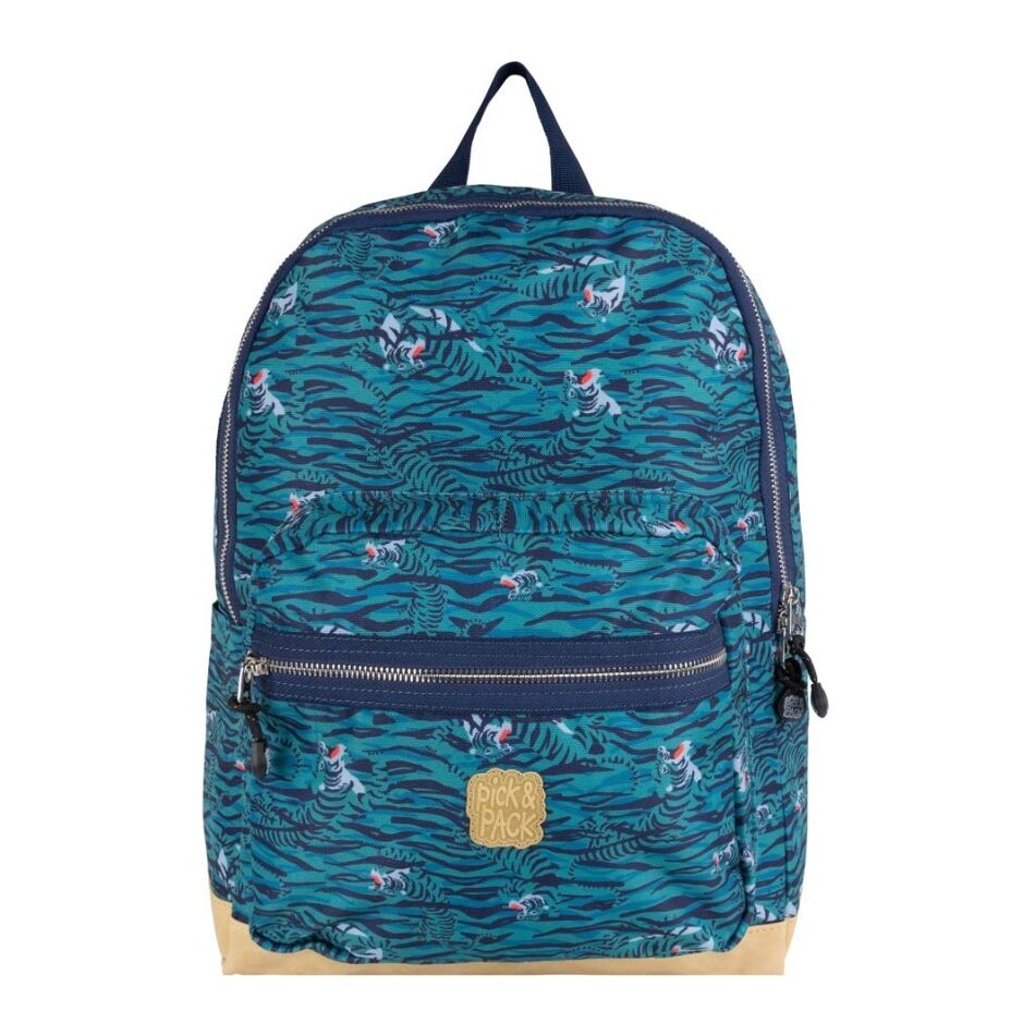 Pick & Pack Tiger Skin Backpack L Dusty Green | Wennekes