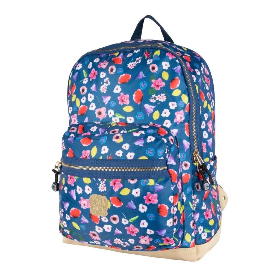 Pick & Pack Field Flower Backpack L Navy | Wennekes