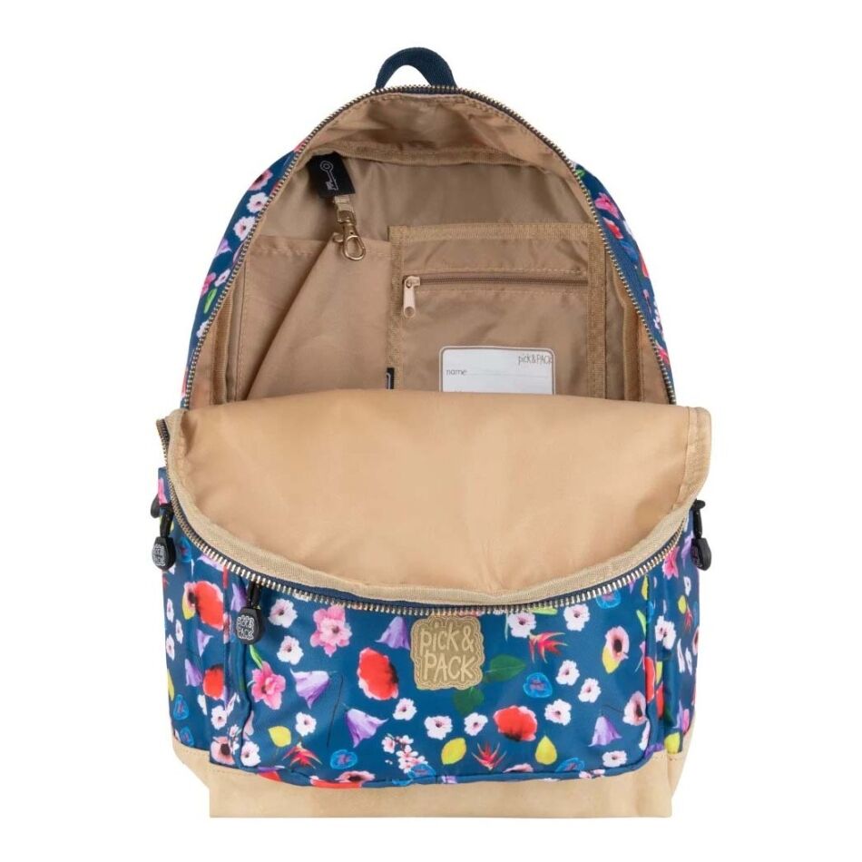 Pick & Pack Field Flower Backpack L Navy | Wennekes