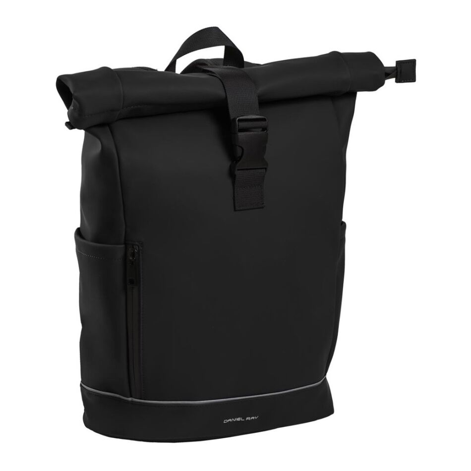 Daniel Ray Rolltop Rugtas Groot Highlands Zwart | Wennekes