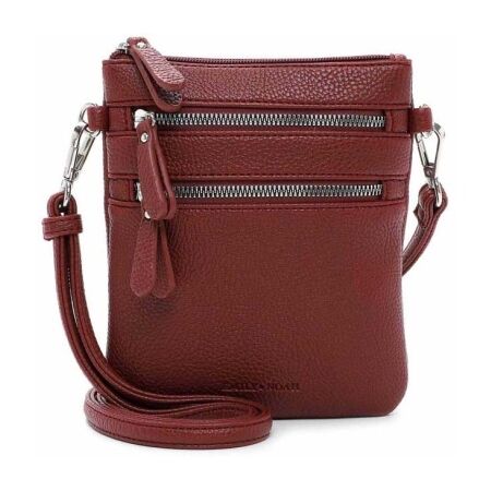 Emily & Noah Emma Handtas Klein Dubbele Rits Rood