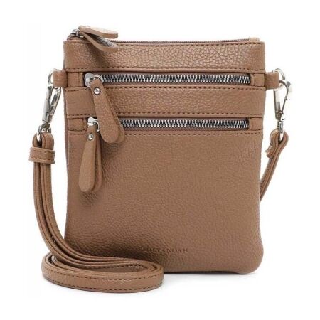 Emily & Noah Emma Handtas Klein Dubbele Rits Beige