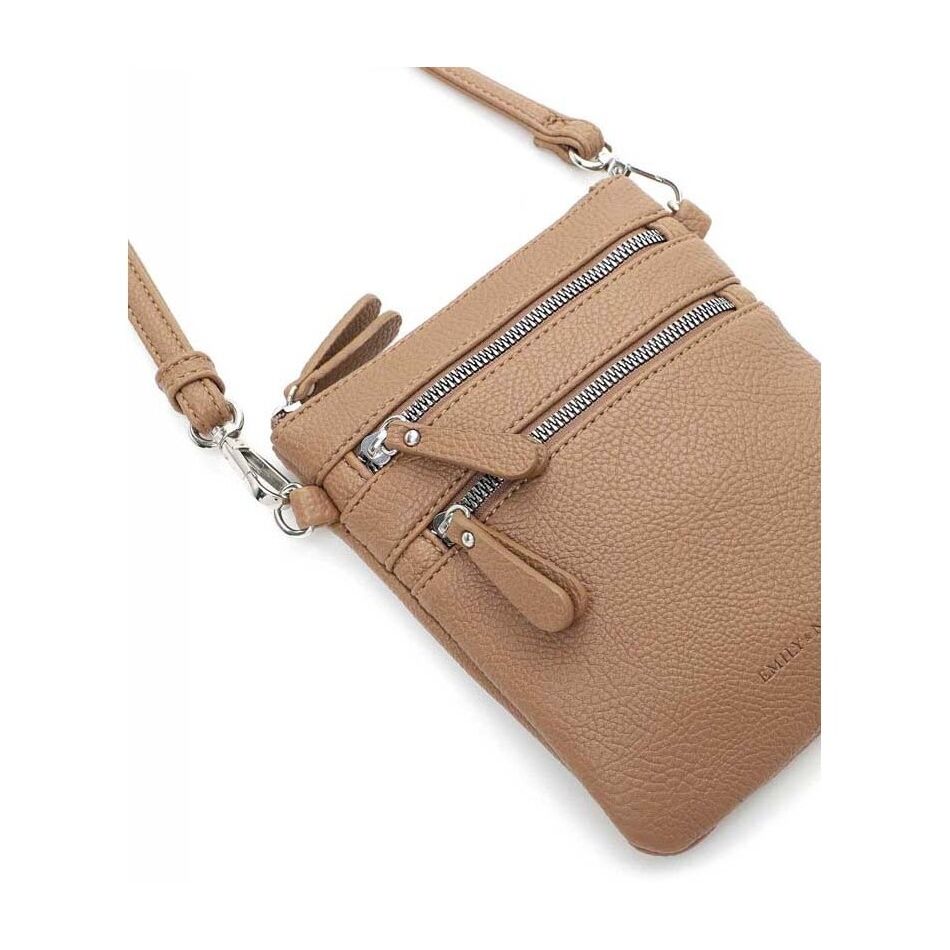 Emily & Noah Emma Handtas Klein Dubbele Rits Mud | Wennekes