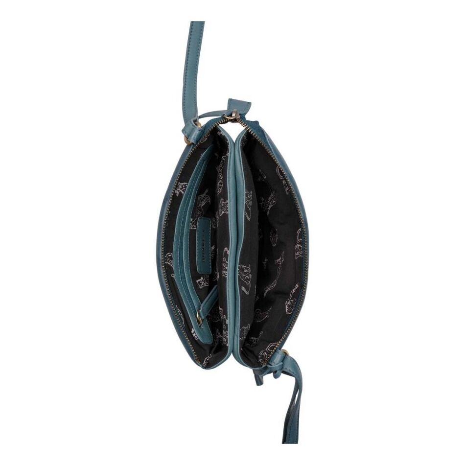 Burkely Drowsy Dani Double Pocket Bag Petrol | Wennekes