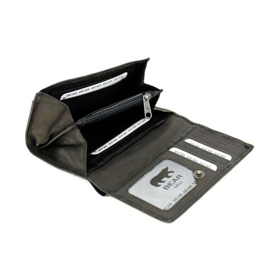 Bear Design Overslagportemonnee Sweety Black | Wennekes