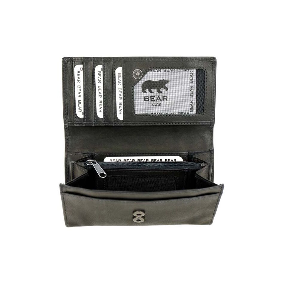 Bear Design Overslagportemonnee Sweety XL Black | Wennekes