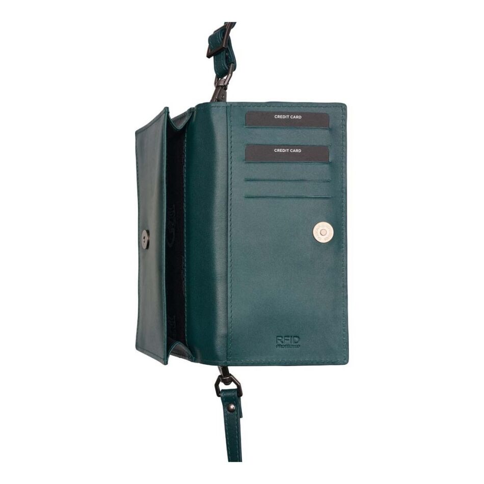 Burkely Nocturnal Nova Phone Bag Dark Green | Wennekes