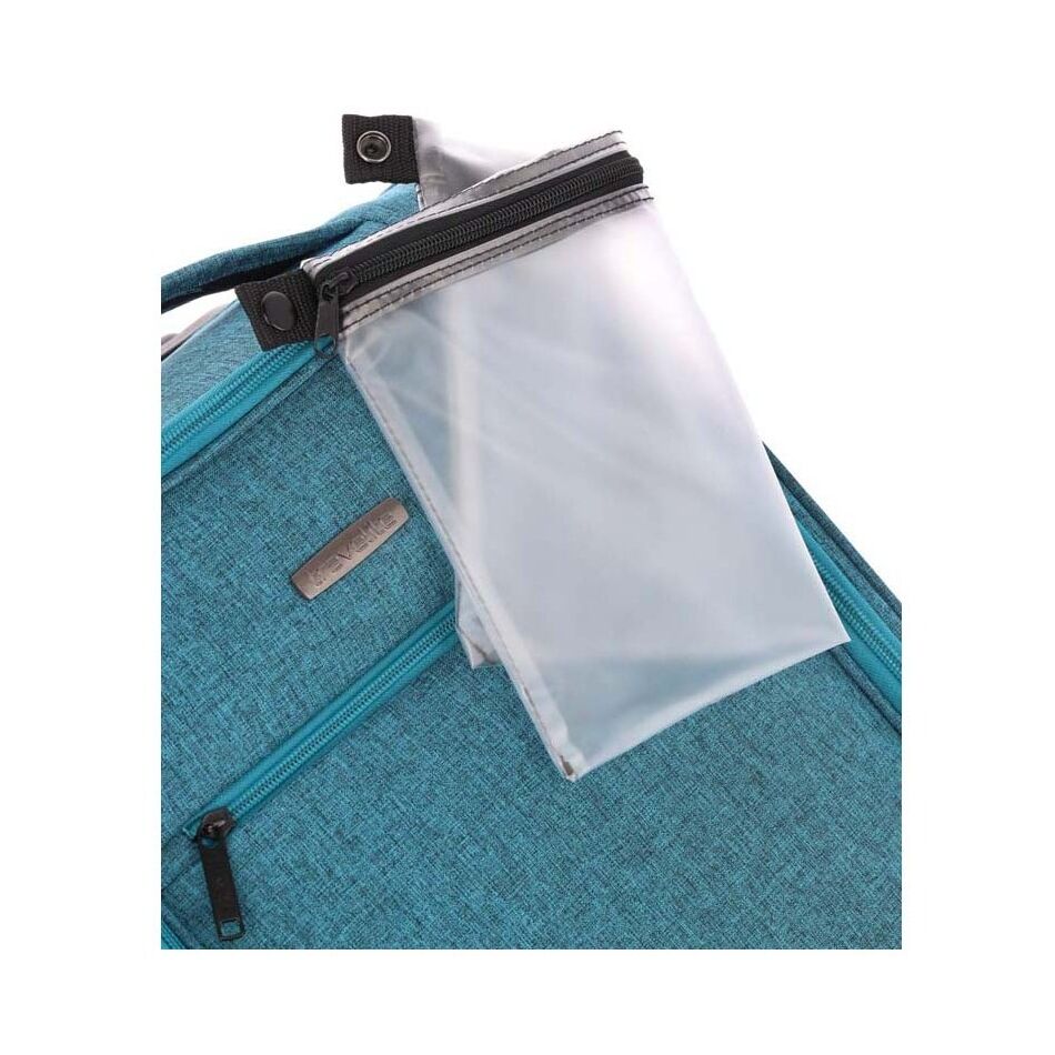 Travelite Cabin 2W Boardtrolley Underseater Petrol | Wennekes